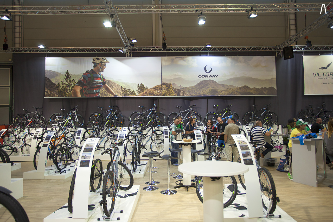 Messestand auf der Eurobike 2013 für Conway Bikes