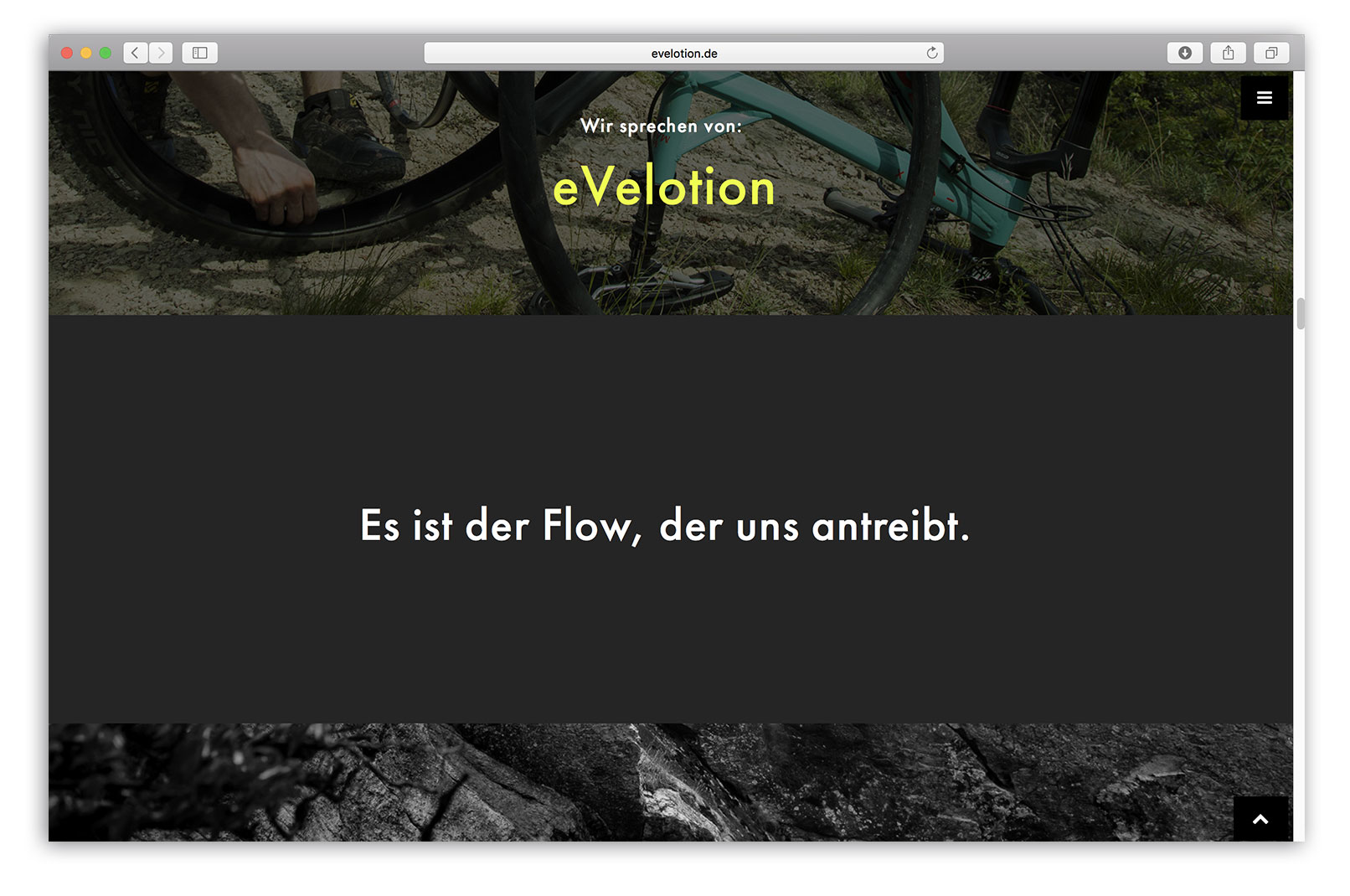 Microsite, Visuelle Identitaet für eVelotion. Neuer Slogan für Conway Bikes