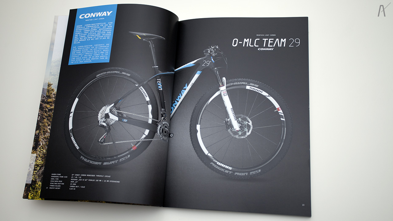 Kataloggestaltung Conway Bikes 2014