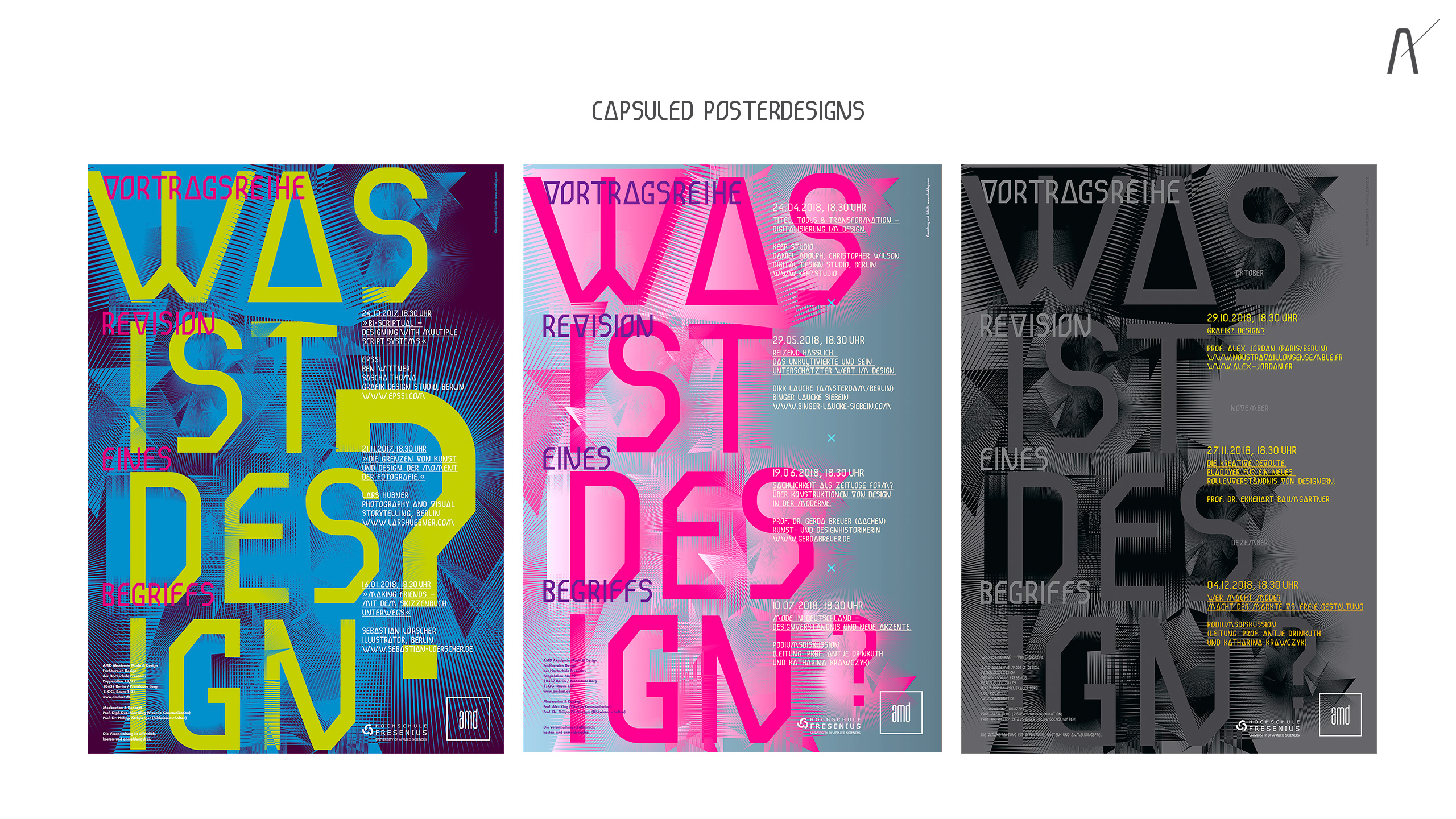 Schriftentwicklung, Typeface, Capsuled Collection